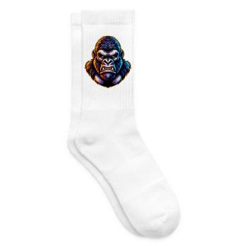 Gorille - Chaussettes de tennis - blanc - Droite