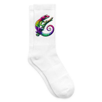 Gecko - Tennissocken - Weiß - Rechts