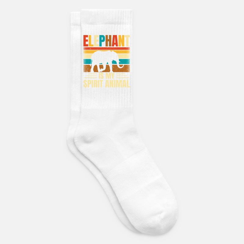 Elefant - Tennissocken - Weiß