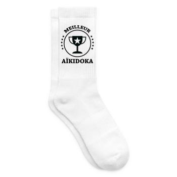 meilleur Aïkidoka - Aïkido  - Chaussettes de tennis - blanc - Droite