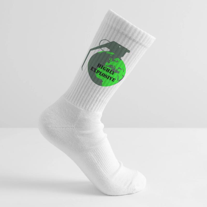Explosive Earth Tennis socks