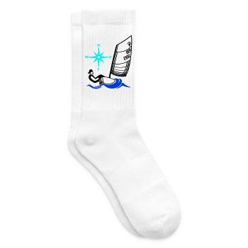 Optimist Opti Sailboat Sailing Kids Regatta - Tennis socks - white - Right