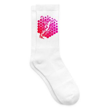 Handball Love Claire Recherche pour Handball pour hommes - Chaussettes de tennis - blanc - Droite