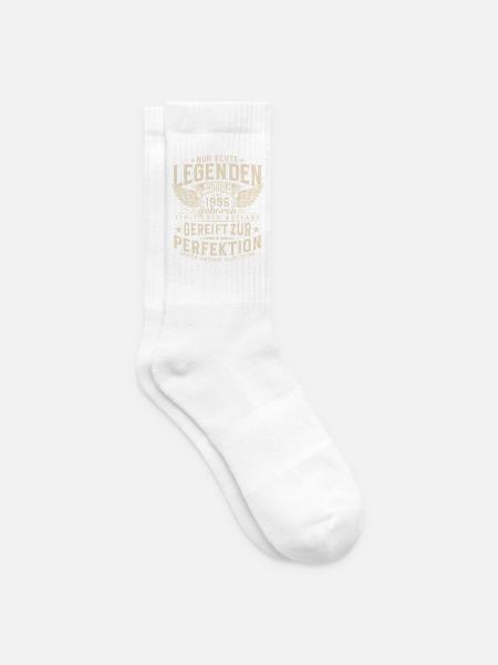 1996 Jahrgang geboren Legenden Geburtstag Geschenk - Tennissocken - Weiß