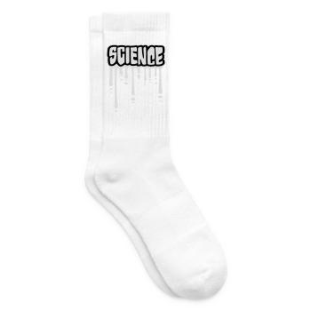 Science Wissenschaft Statement Nerd Bildung Spruch - Tennissocken - Weiß - Rechts