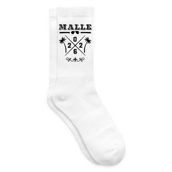 Malle 2026 Palm Trees - Tennis socks - white - Right