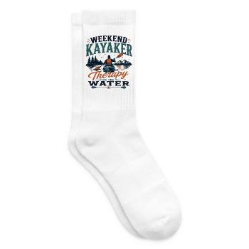 Wochenend-Kajakfahrer-Therapie auf dem Wasser - Tennissocken - Weiß - Rechts
