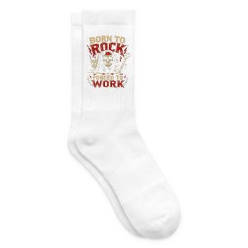 GEBOREN ZUM ROCK - Tennissocken - Weiß - Rechts