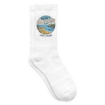 Willkommen im Paradies - Tennissocken - Weiß - Rechts