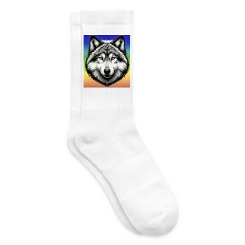 Wolf - Tennissocken - Weiß - Rechts