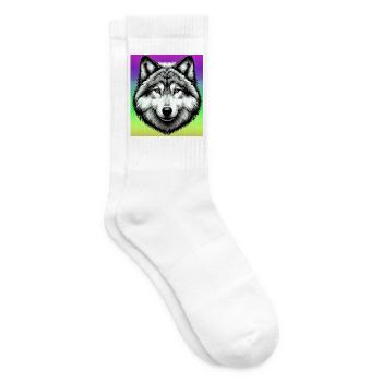 Wolf - Tennissocken - Weiß - Rechts