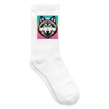 Wolf - Tennissocken - Weiß - Rechts