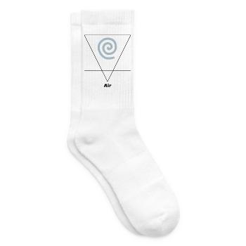 Luft Element Symbol Alchemie Wicca - Tennissocken - Weiß - Rechts