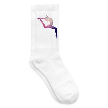 Turnen Turnerin Geräteturnen Gymnastik Geschenk - Tennissocken - Weiß - Rechts
