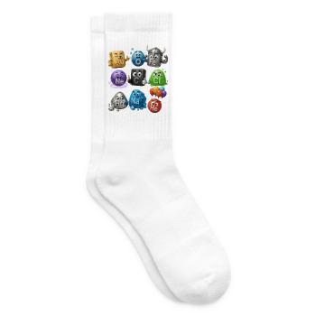 Chemische Elemente - Tennissocken - Weiß - Rechts