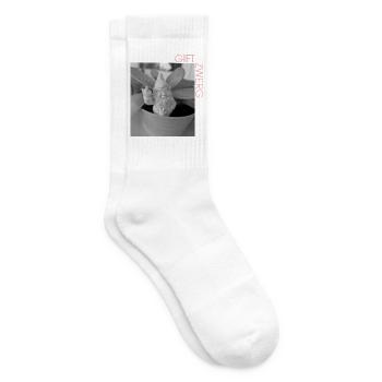 Gartenzwerg im Monochrom-Look - Tennissocken - Weiß - Rechts