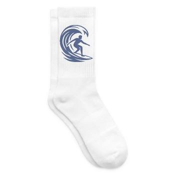 Surfer auf den Wellen. - Tennissocken - Weiß - Rechts