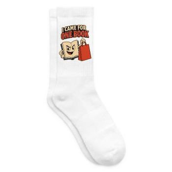 I Came for One Book – Bücherwurm - Tennissocken - Weiß - Rechts