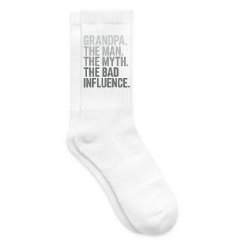 Opa der Mann, der Mythos, der schlechte Einfluss - Tennissocken - Weiß - Rechts