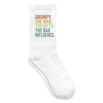 Grumpy der Mann, der Mythos, der schlechte Einfluss - Tennissocken - Weiß - Rechts