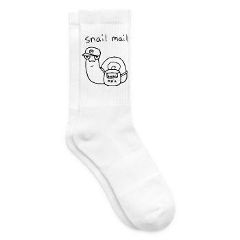 Schneckenpost - Tennissocken - Weiß - Rechts