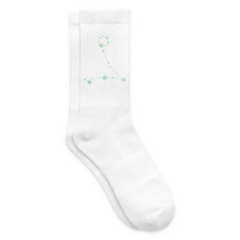 Fische, Stern, Sternbild, Tierkreiszeichen Grün - Tennissocken - Weiß - Rechts