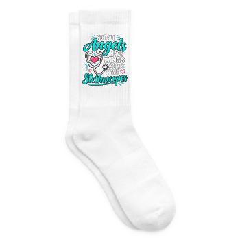 Examinierte Krankenschwester RN Stethoskop Arzt Medizinische Kunst - Tennissocken - Weiß - Rechts