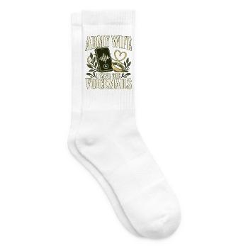 Armee Ehefrau Militär Ehefrau Einsatz - Tennissocken - Weiß - Rechts
