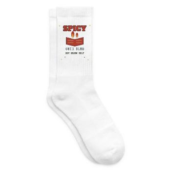 Spicy Book Club: Nur heiße Lektüren - Tennissocken - Weiß - Rechts