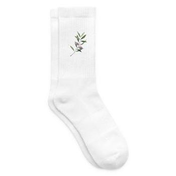 Olivenzweig Aquarell - Tennissocken - Weiß - Rechts