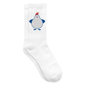 fette henne - Tennissocken - Weiß - Rechts