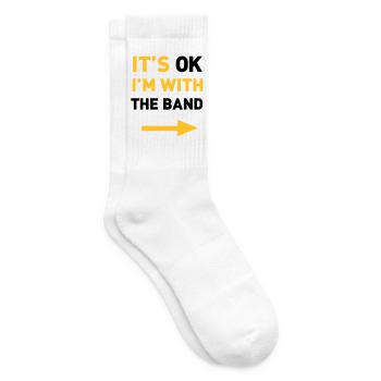 Im with the Band - Tennis socks - white - Right