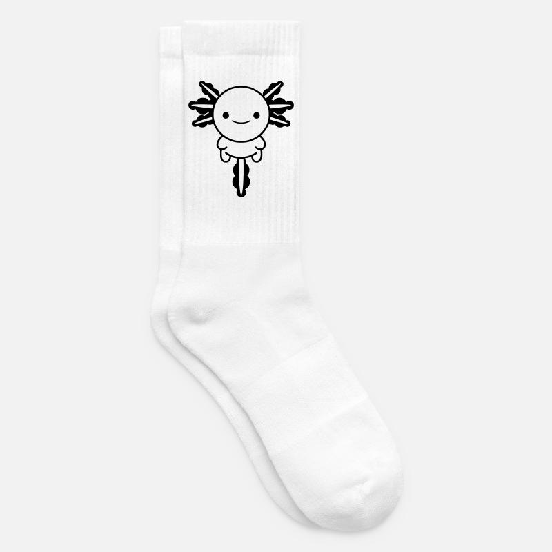 axolotl - Tennis socks - white