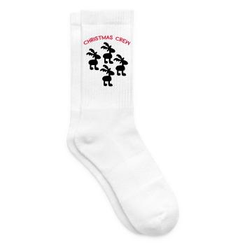 Weihnachten - Tennissocken - Weiß - Rechts