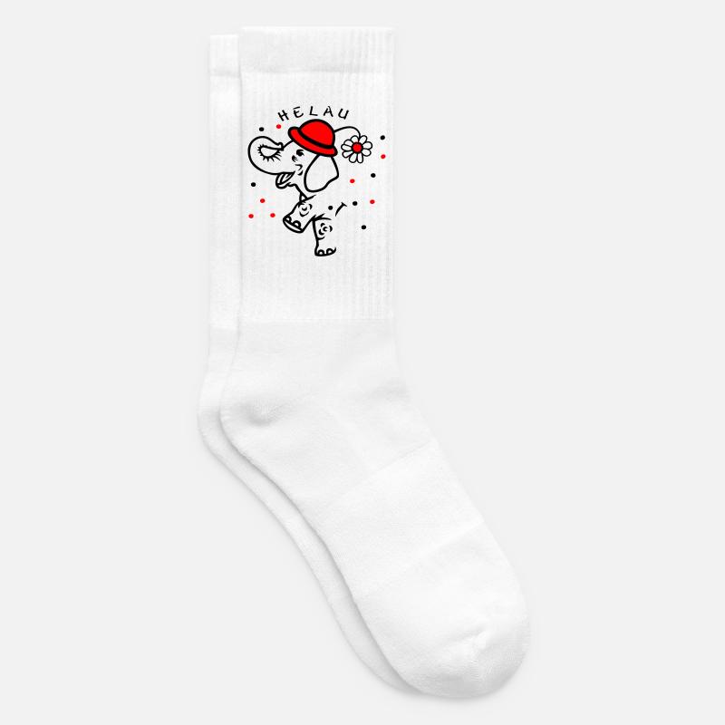 Fasching, Karneval, Konfetti - Tennissocken - Weiß