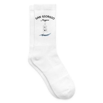Venice Lighthouse, San Giorgio Island Maggiore - Tennis socks - white - Right