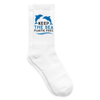 Pollution marine - Chaussettes de tennis - blanc - Droite
