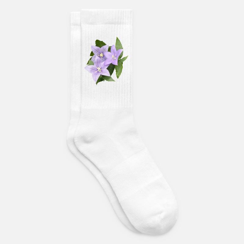 FLEUR DE BALLON VIOLET - Chaussettes de tennis - blanc