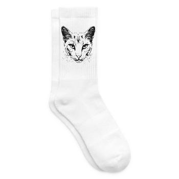 Cat 1 - Tennis socks - white - Right