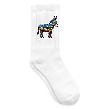 Donkey, Pacifier, Mule - Tennis socks - white - Right