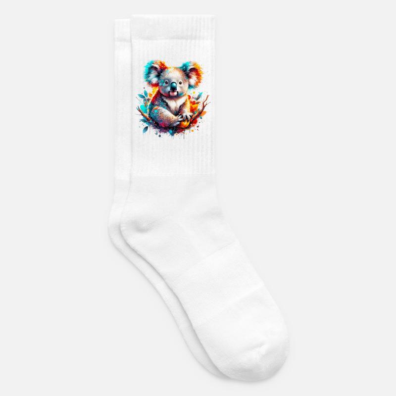 Koala - Tennissocken - Weiß