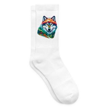 Wolf - Tennissocken - Weiß - Rechts