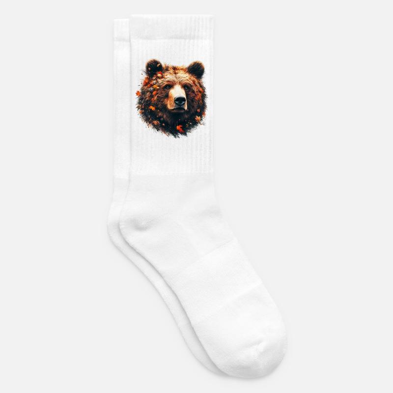 Bear - Tennis socks - white