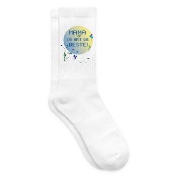 Mom, you're the best Mother's Day - Tennis socks - white - Right