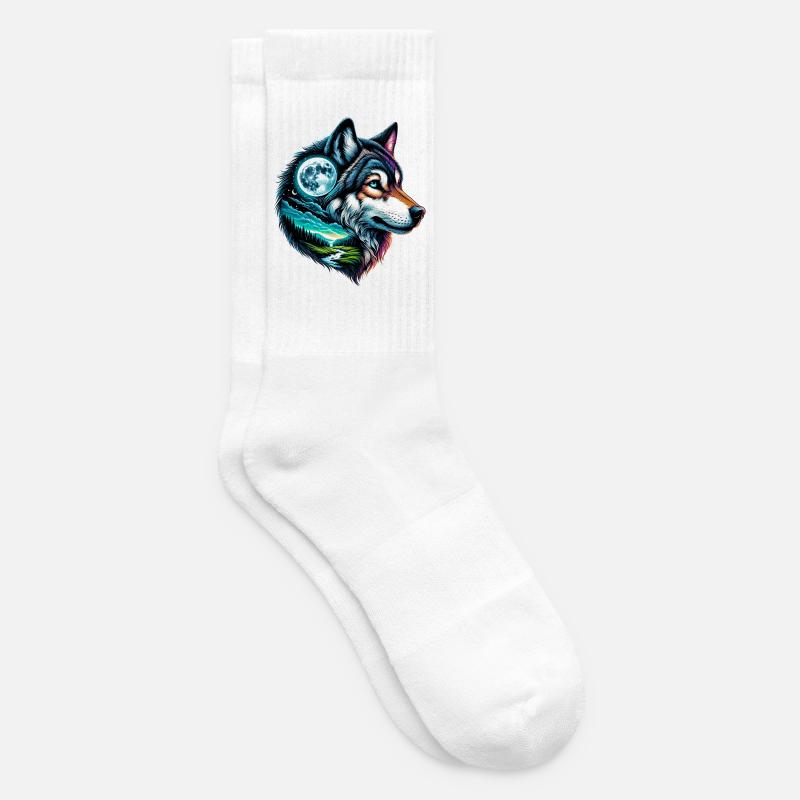 Wolf - Tennissocken - Weiß