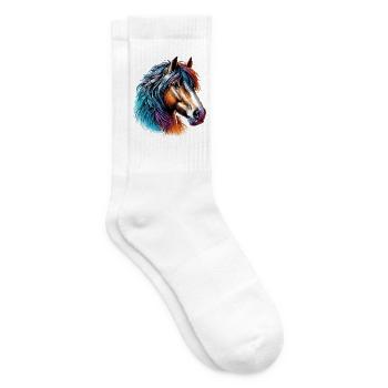Cheval - Chaussettes de tennis - blanc - Droite