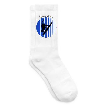 Surfeur - Chaussettes de tennis - blanc - Droite