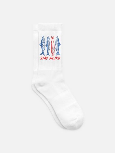 Sardinen bleiben seltsam - Tennissocken - Weiß