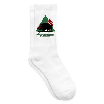 emblematic logo of the Ardennes department - Tennis socks - white - Right