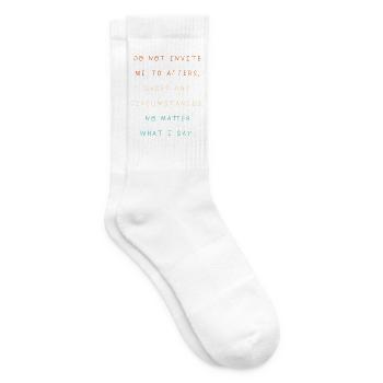 Techno House, Electro Festival, Hardstyle, EDM - Chaussettes de tennis - blanc - Droite